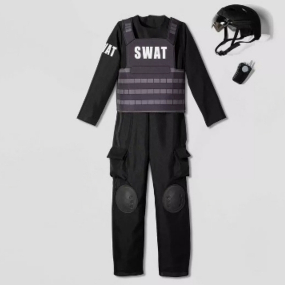 S.W.A.T. Officer Costume by Hyde & Eek! Size S (4-7) - Picture 3 of 9